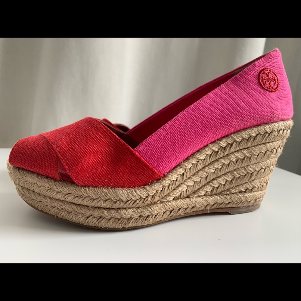 Tory Burch espadrille wedges.